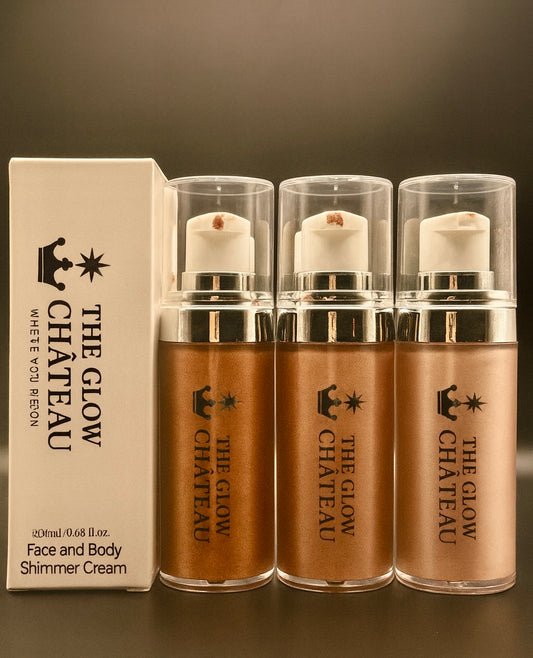 The Glow Château Face & Body Shimmer Cream – 20 ml / 0.68 fl oz